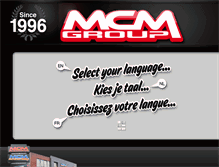Tablet Screenshot of mcmgroup.be